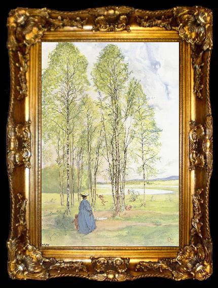 framed  Carl Larsson Idyll, ta009-2